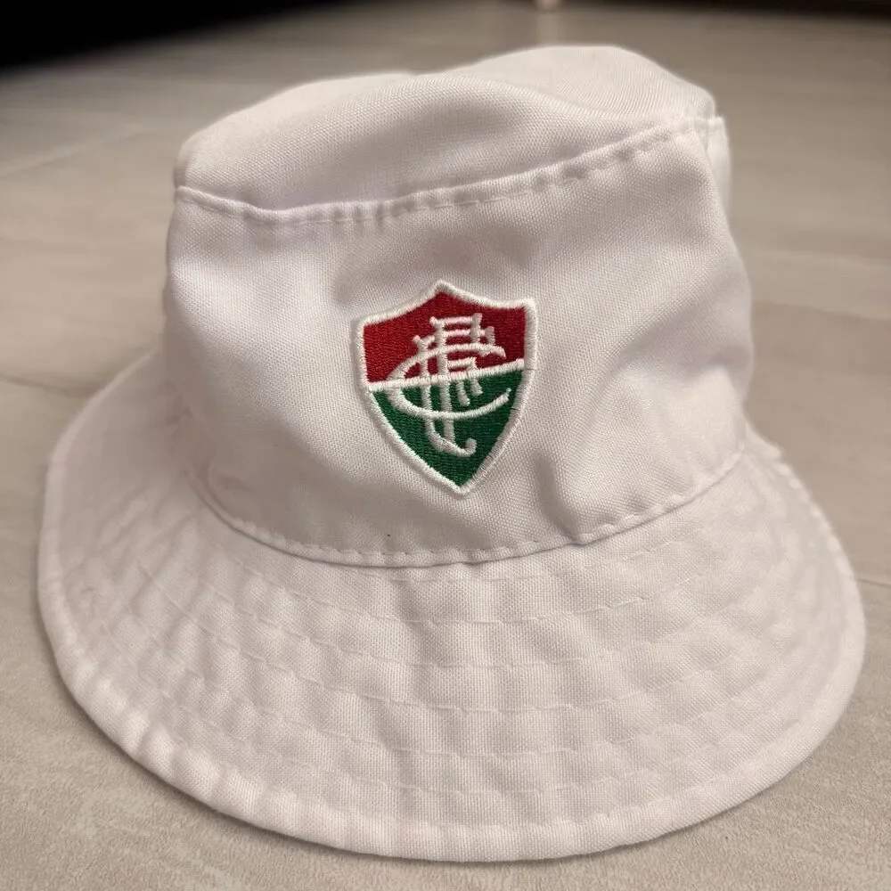 Fluminese Bucket Hat Children’s One Size White w Team Logo Chapéu do FC Futbol